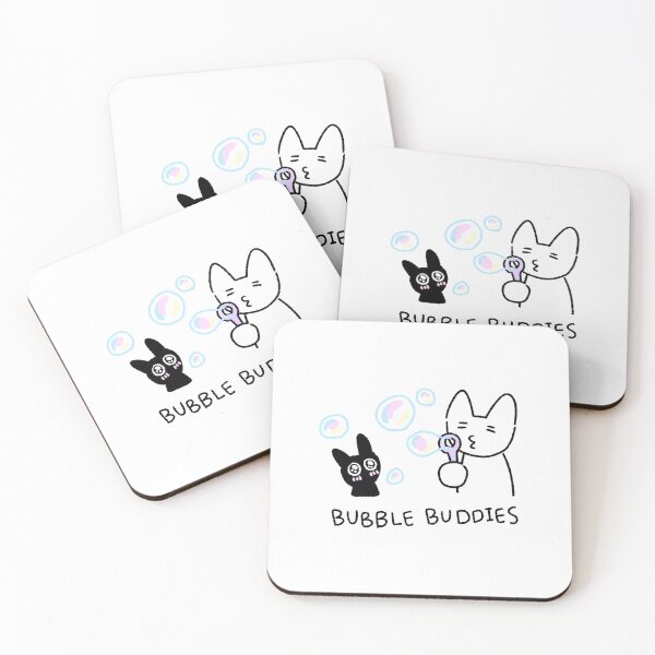 Item preview, Cute Bubble Cat Sticker | Bubble Buddies Kawaii Cat | Whimsical Wholesome Illustration designed and sold by lazydayz16.
