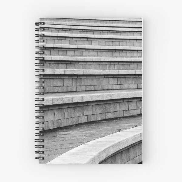 Item preview, Empty Curved Stone Steps Of An Outdoor Amphitheater In Monochrome Showing Repetition And Texture designed and sold by Nmallia.