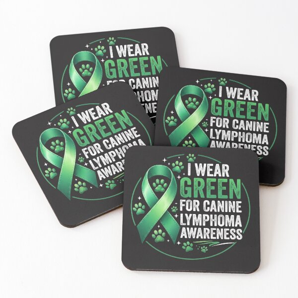 Item preview, I Wear Green for Canine Lymphoma Awareness | Dog Cancer Awareness Green Ribbon | Dog Mom & Dog Dad Support Gift designed and sold by Spring leafart.