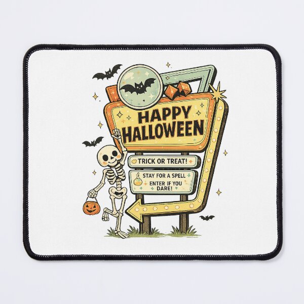 Item preview, Happy Halloween Retro Neon Sign Skeleton Graphic designed and sold by The secret storage room.