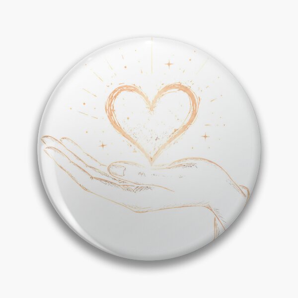 Item preview, Heart of Light | Minimalist Hand Holding Glowing Heart Design designed and sold by CalmMandala.