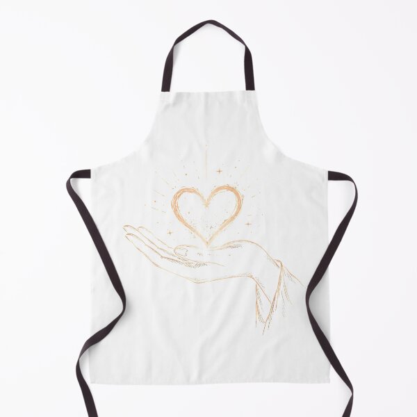 Item preview, Heart of Light | Minimalist Hand Holding Glowing Heart Design designed and sold by CalmMandala.