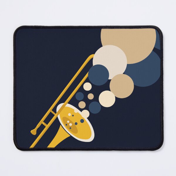 Item preview, Abstract Trombone Music Art | Bauhaus Jazz Print | Mid-Century Modern Brass Instrument Print | Minimalist Geometric Decor designed and sold by Studio pod Burom.