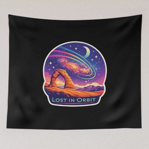 Item preview, Lost in Orbit Cosmic Desert Galaxy Design  designed and sold by Sketchlegacy.
