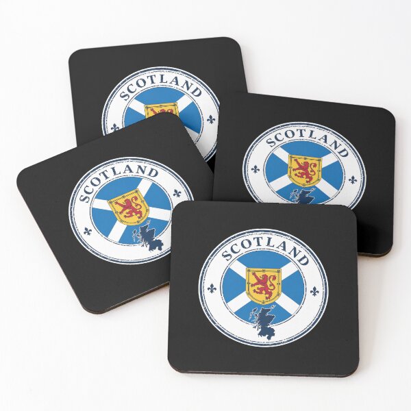 Item preview, Scotland Grunge Stamp - Scottish Flag Lion Rampant Heritage Design designed and sold by jeshands.