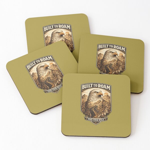Item preview, Built to Roam Eagle Desert Mountain Vintage Adventure T-Shirt designed and sold by PrintoraDesign.
