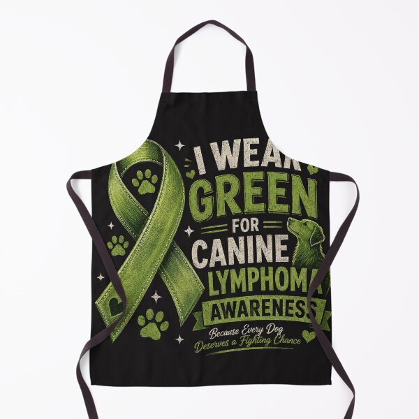 Item preview, I Wear Green for Canine Lymphoma Awareness | Dog Cancer Awareness Green Ribbon | Dog Mom & Dog Dad Support Gift designed and sold by Spring leafart.
