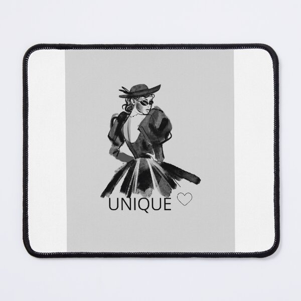 Item preview, Unique Fashion Woman Vintage Black and White Illustration designed and sold by Glow & giggles .