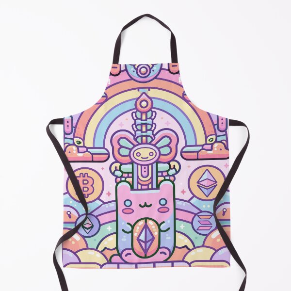 Item preview, Kawaii Crypto Cat Rainbow Dreams designed and sold by Romgora.
