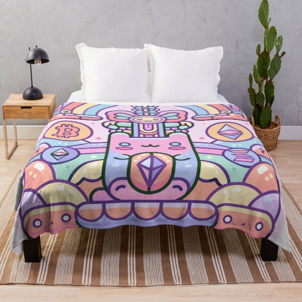 Item preview, Kawaii Crypto Cat Rainbow Dreams designed and sold by Romgora.