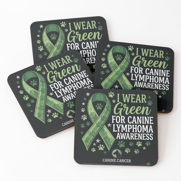 Item preview, I Wear Green for Canine Lymphoma Awareness | Dog Cancer Awareness Green Ribbon | Dog Mom & Dog Dad Support Gift designed and sold by Spring leafart.