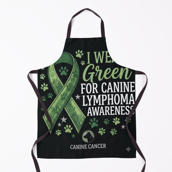 Item preview, I Wear Green for Canine Lymphoma Awareness | Dog Cancer Awareness Green Ribbon | Dog Mom & Dog Dad Support Gift designed and sold by Spring leafart.
