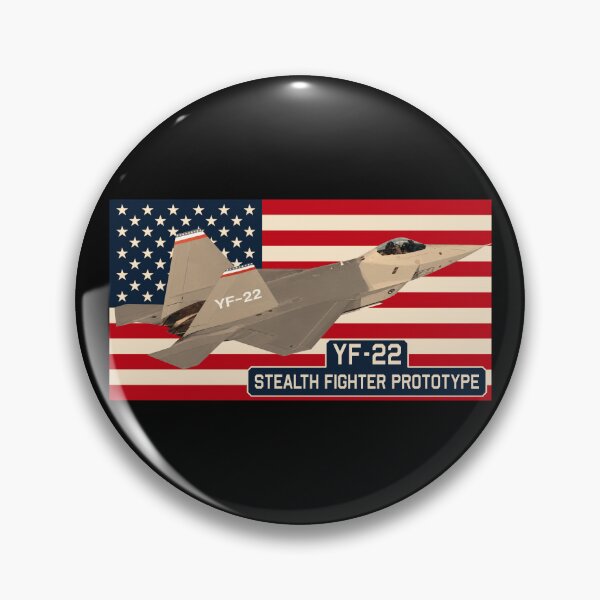 Item preview, YF-22 Stealth Fighter Jet Prototype American Flag designed and sold by MilitaryMart.