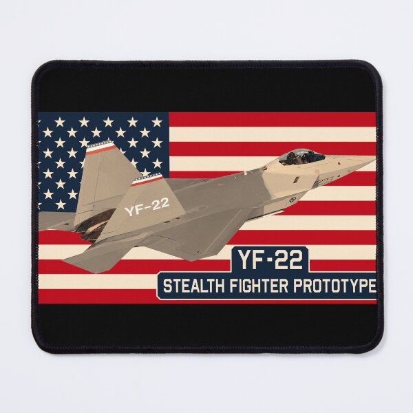 Item preview, YF-22 Stealth Fighter Jet Prototype American Flag designed and sold by MilitaryMart.