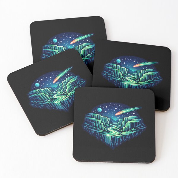 Item preview, Comet Valley Neon Cosmic Canyon Design  designed and sold by Sketchlegacy.