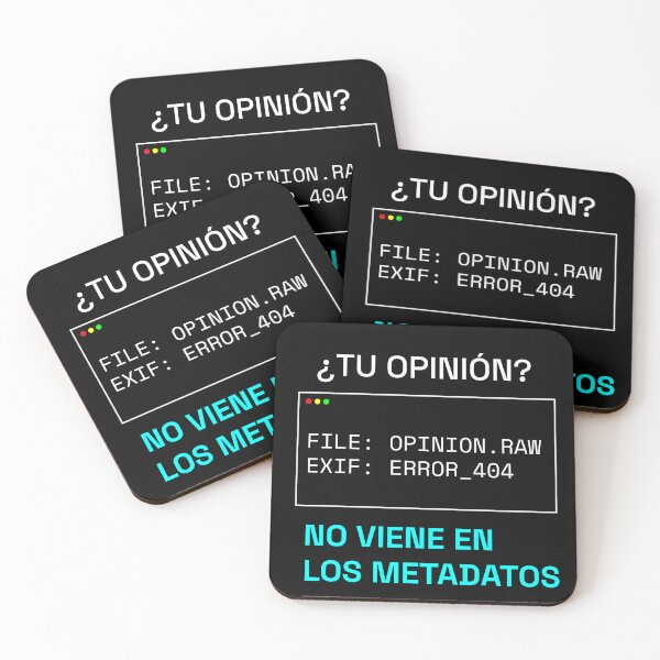Item preview, Your Opinion? It's Not in the Metadata - Humor Photographer, Terminal Design designed and sold by TrazoLibreCo.