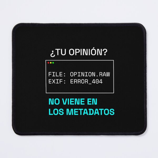 Item preview, Your Opinion? It's Not in the Metadata - Humor Photographer, Terminal Design designed and sold by TrazoLibreCo.