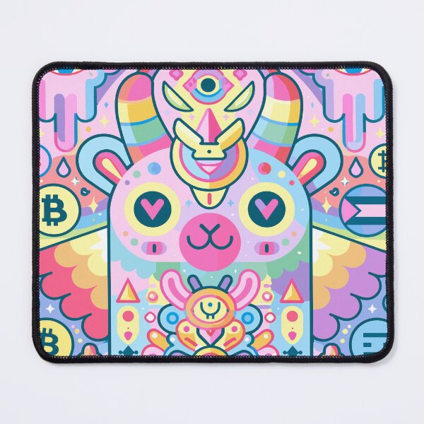 Item preview, Psychedelic Cosmic Crypto Creature Rainbow Dream designed and sold by Romgora.