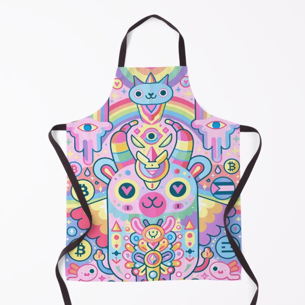 Item preview, Psychedelic Cosmic Crypto Creature Rainbow Dream designed and sold by Romgora.