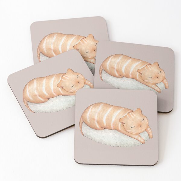 Item preview, Kawaii nigiri sushi cat designed and sold by Denise, Denisn't.