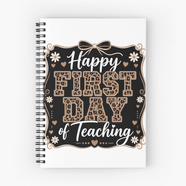 Item preview, Happy First Day of Teaching Leopard Print Teacher Oversized T-Shirt designed and sold by omar ousalah.