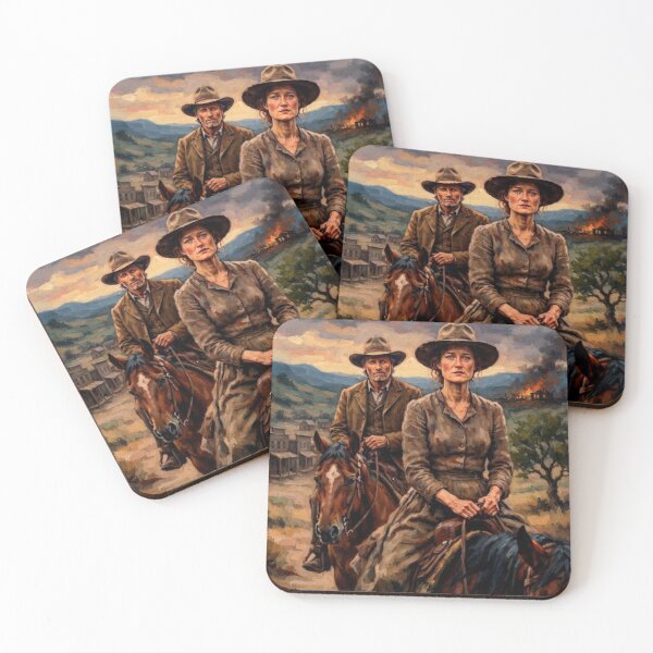 Item preview, The Dead Don't Hurt Western Drama Fine Art Tribute designed and sold by Art's Diner.