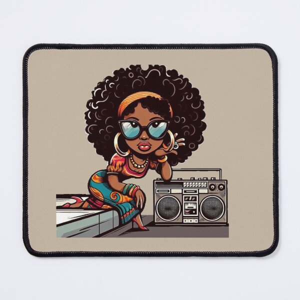 Item preview, Funky Retro Queen with Boombox - Soul Sista designed and sold by Myra365Art.