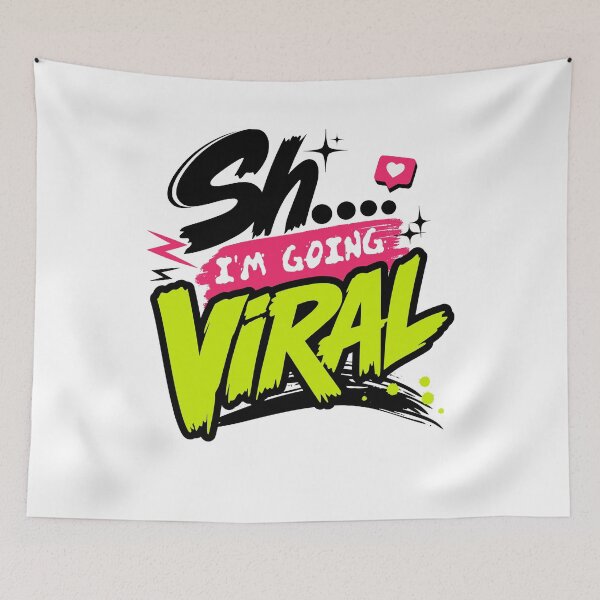 Item preview, Shh… I’m Going Viral – Funny Content Creator Quote designed and sold by America Mowa.