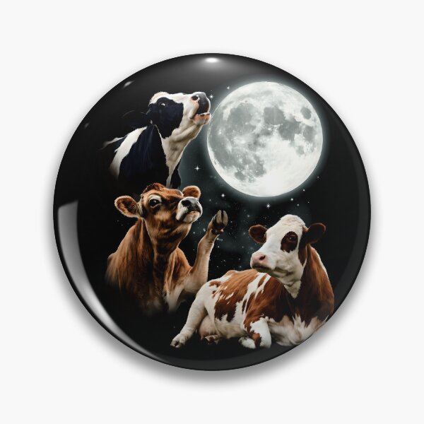 Item preview, Vintage Moon Cow Farm Animal Cottagecore Graphic T-Shirt designed and sold by Banyvim.
