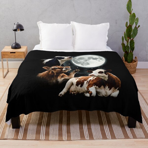 Item preview, Vintage Moon Cow Farm Animal Cottagecore Graphic T-Shirt designed and sold by Banyvim.