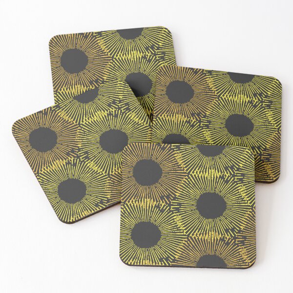 Item preview, Oversized Sunflower Mirage Print - Onyx Black designed and sold by Daniel Bevis Design.