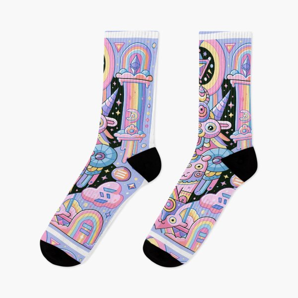 Item preview, Mystical Crypto Creatures Rainbow Dreamscape designed and sold by Romgora.
