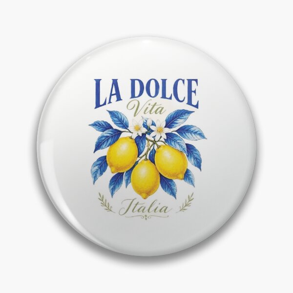 Item preview, Vibrant Lemon Branch Graphic Design with Italian Text designed and sold by Lucia Amaris Art.