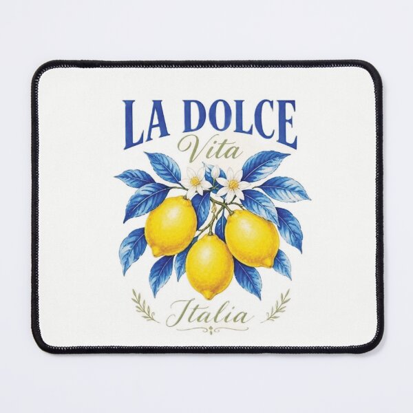 Item preview, Vibrant Lemon Branch Graphic Design with Italian Text designed and sold by Lucia Amaris Art.