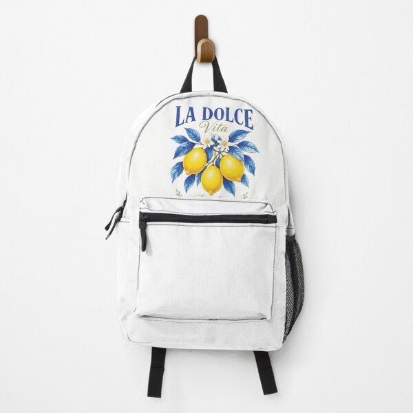 Item preview, Vibrant Lemon Branch Graphic Design with Italian Text designed and sold by Lucia Amaris Art.