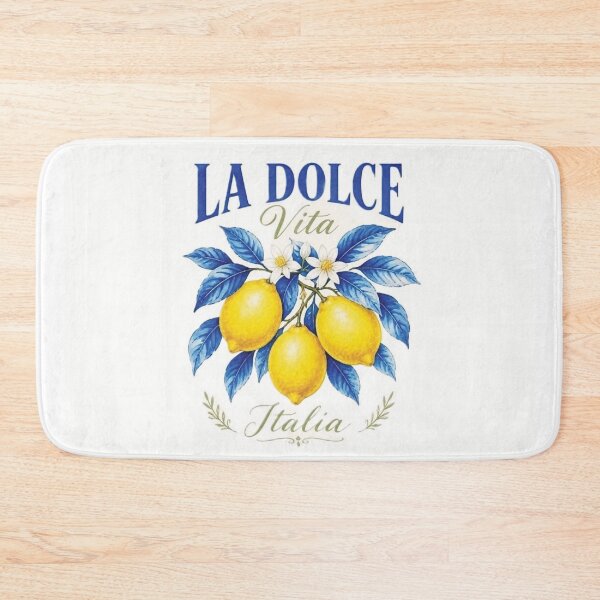 Item preview, Vibrant Lemon Branch Graphic Design with Italian Text designed and sold by Lucia Amaris Art.