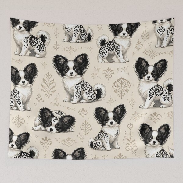 Item preview, Papillon Puppies Pattern designed and sold by Wags & Tails.