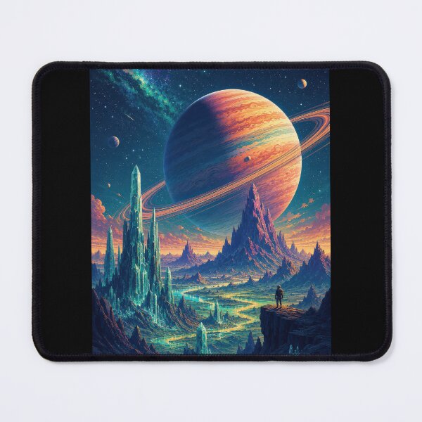 Item preview, Explorer Beneath the Giant Ringed Planet designed and sold by Sketchlegacy.