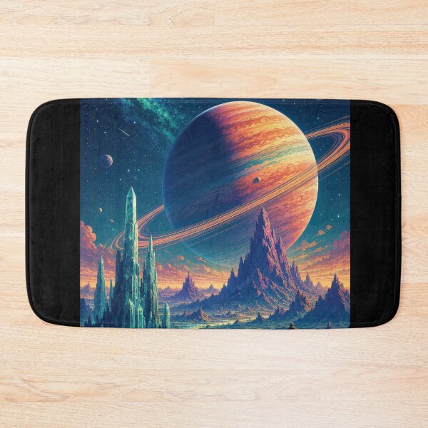 Item preview, Explorer Beneath the Giant Ringed Planet  designed and sold by Sketchlegacy.