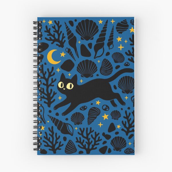 Item preview, Cat and seashells at night designed and sold by Piktart.