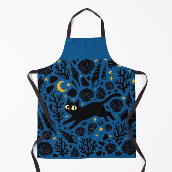 Item preview, Cat and seashells at night designed and sold by Piktart.
