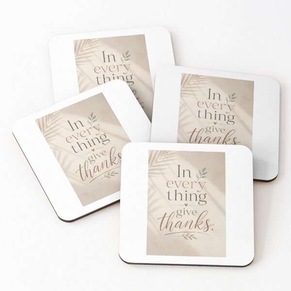 Item preview, In Everything Give Thanks Christian Typography Bible Verse designed and sold by God's Message.