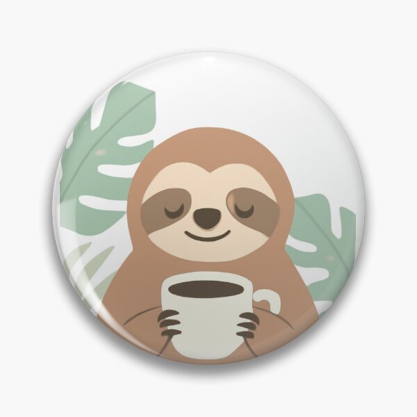 Item preview, Sloth Chilling with Coffee designed and sold by TicoInk.