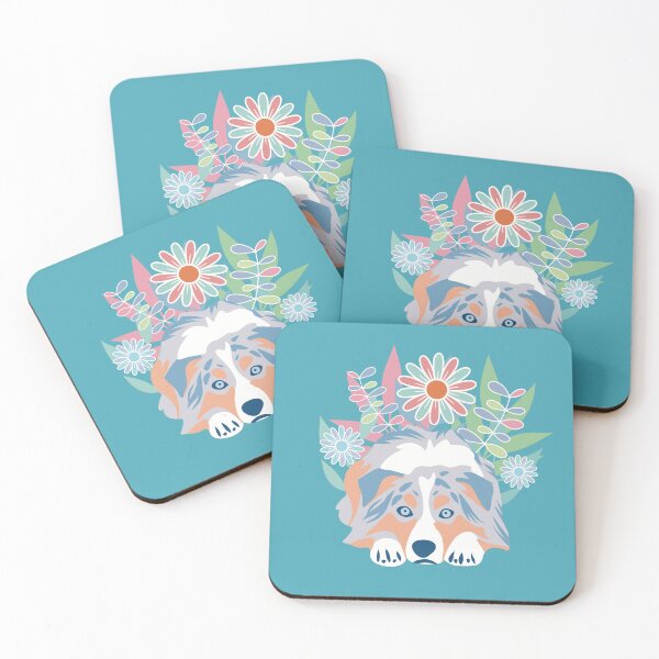 Item preview, Australian Shepherd Dog Blue Merle designed and sold by IvysCreativityHouse.