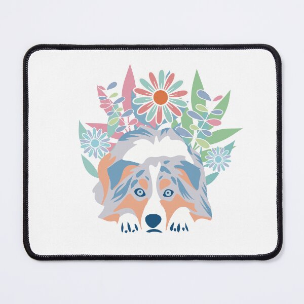 Item preview, Australian Shepherd Dog Blue Merle designed and sold by IvysCreativityHouse.