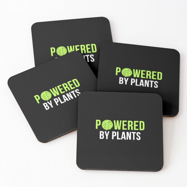 Item preview, Powered By Plants Funny Vegan T-Shirt Plant Based Humor Gift Vegetarian Tee designed and sold by TongTang.