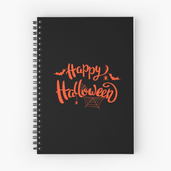 Item preview, Happy Halloween Calligraphy Spider Web Graphic designed and sold by The secret storage room.