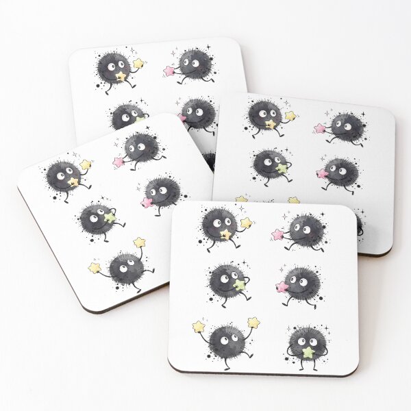 Item preview, Cute Soot Sprites Candy Stars Watercolor Kawaii Sticker Pack designed and sold by Pavnud.