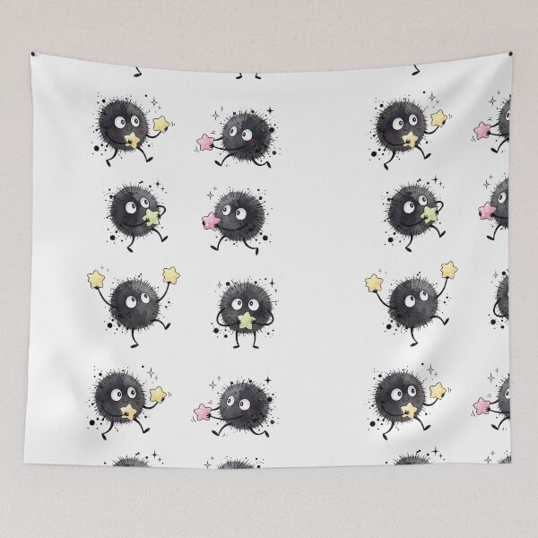 Item preview, Cute Soot Sprites Candy Stars Watercolor Kawaii Sticker Pack designed and sold by Pavnud.