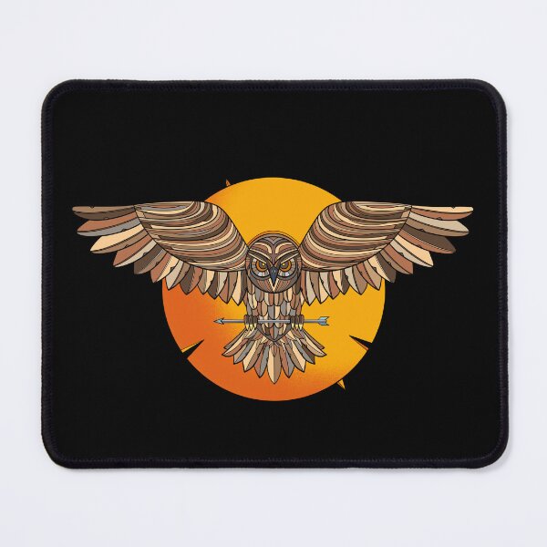 Item preview, Arrow of Wisdom – Geometric Flying Owl designed and sold by DaveDanchuk.